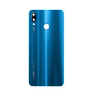Vitre arrière Huawei P20 Lite Nova 3e Bleu avec lentille caméra