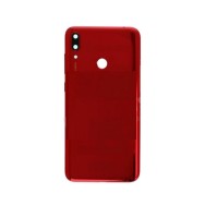 Vitre arrière Huawei Y7 2019 Y7 Prime 2019 Rouge avec lentille caméra