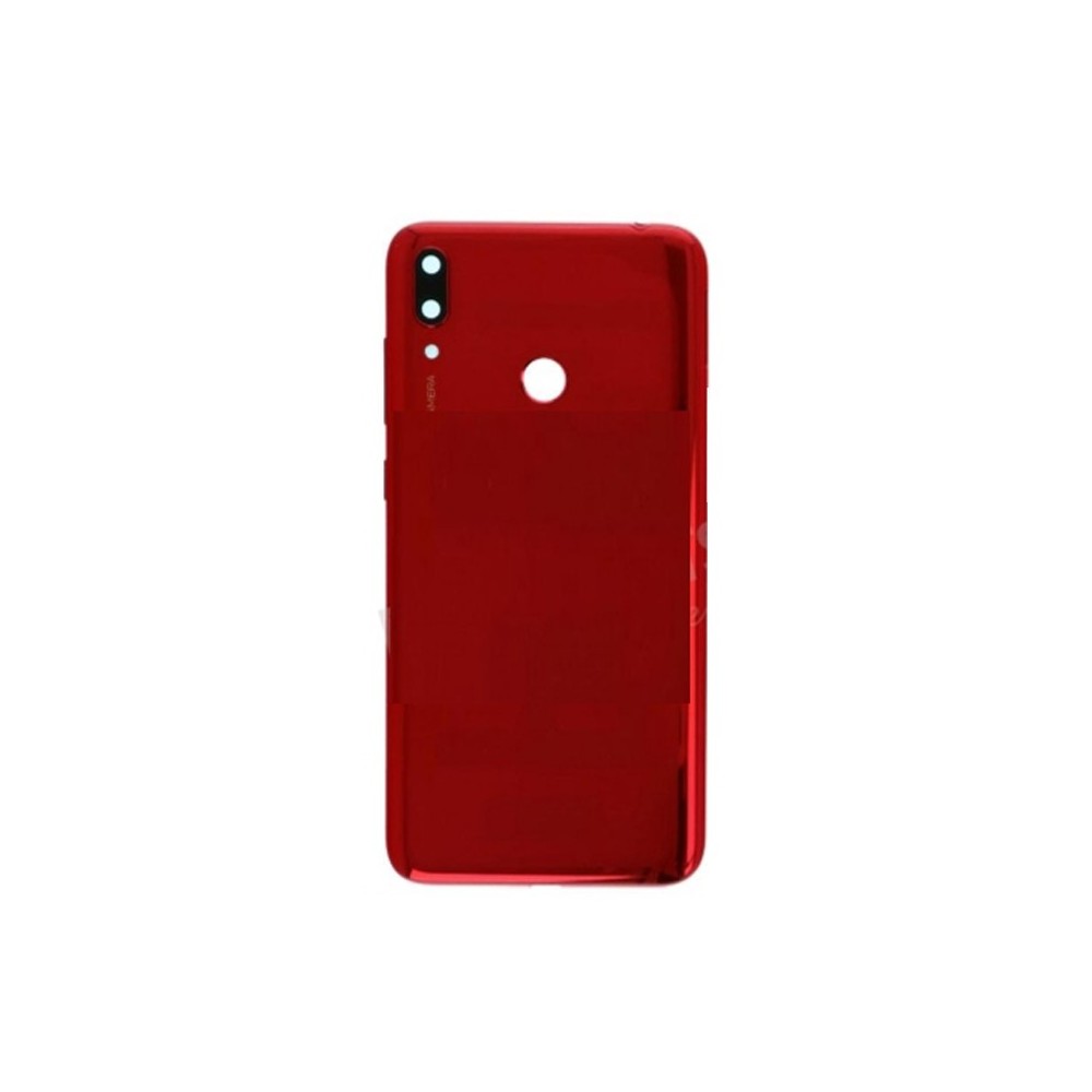 Vitre arrière Huawei Y7 2019 Y7 Prime 2019 Rouge avec lentille caméra