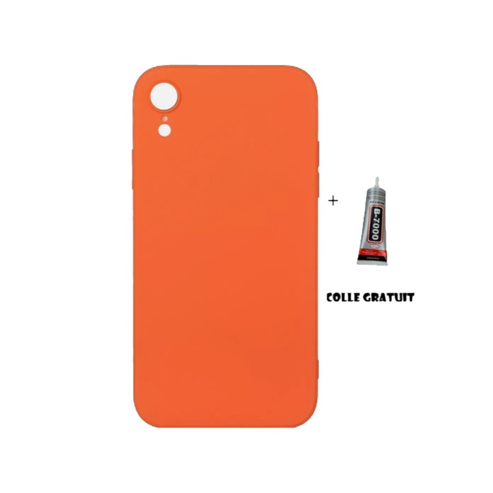 Vitre arrière iPhone XR Orange