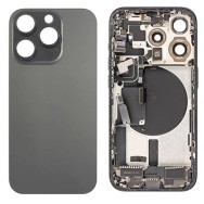 Vitre arrière iPhone 15 Pro Titane Noir NFC avec support