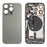 Vitre arrière iPhone 15 Pro Naturel Titane NFC avec support