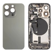 Vitre arrière iPhone 15 Pro Naturel Titane NFC avec support