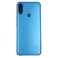 Vitre arrière (cache batterie) avec Lentille caméra arrière + adhésif pour Motorola Moto E20 Bleu