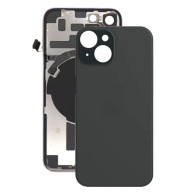Vitre arrière iPhone 15 Titane Noir NFC avec support