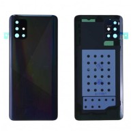 Vitre arrière Samsung Galaxy A51 Noir avec lentille caméra