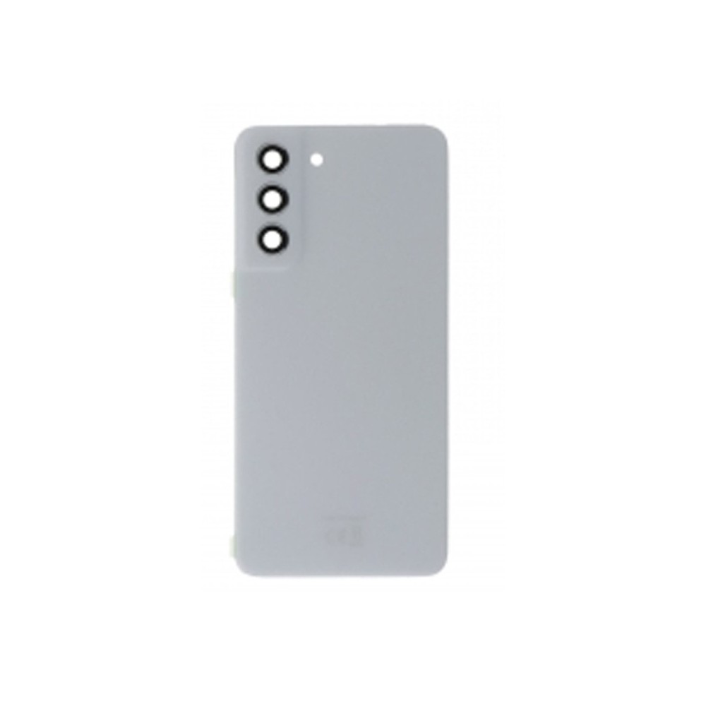 Vitre arrière Samsung Galaxy S21 FE 5G G990 Blanc avec lentille caméra