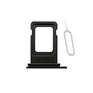 Tiroir carte sim avec anneau en caoutchou étanche iPhone 8/SE 2020/SE 2022 Simple sim Noir
