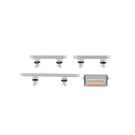 Power Volume Mute Buttons Keys Side Buttons for iPhone 13 6.1"/13 Mini 5.4" White 4pcs in one set
