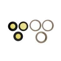Lentille en verre caméra arrière iPhone 12 Pro 6pcs in one set Or