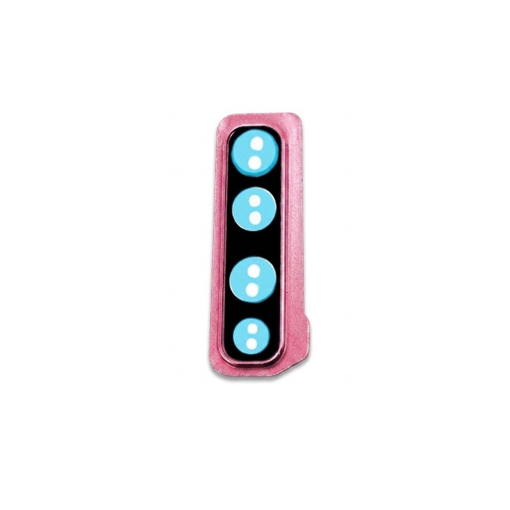 Lentille caméra arrière + contour Samsung Galaxy A9 2018 (A920F) Rose
