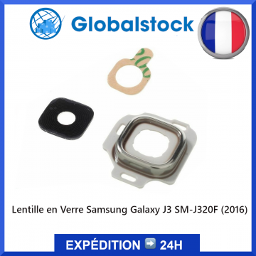 Lentille caméra Samsung Galaxy J3 2016 SM-J320F - Envoi gratuit 24h