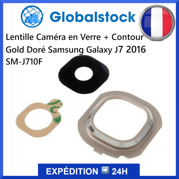 Lentille caméra Samsung Galaxy J7 2016 SM-J710F - Envoi gratuit 24h