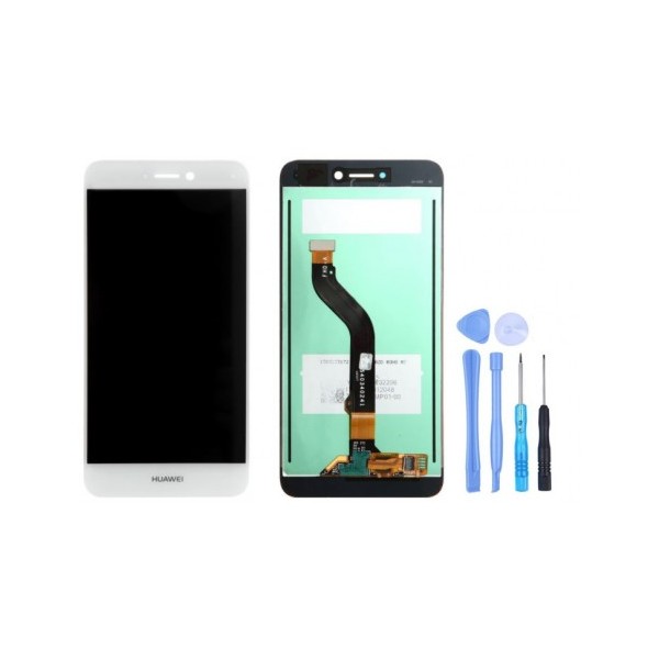 Ecran LCD + Vitre tactile pour Huawei Y6 2018 Blanc + Outils