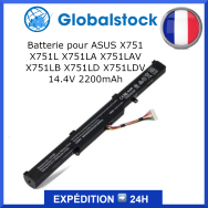 Batterie ASUS X751 X751L X751LA X751LAV X751LB X751LD X751LDV 14.4V 2200mAh pour ordinateur portable - Qualité premium