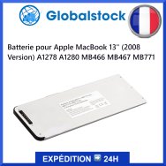 Batterie Apple MacBook 13" (2008 Version) A1278 A1280 MB466 MB467 MB771 pour ordinateur portable - Qualité premium