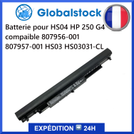 Batterie HS04 HP 250 G4 compaible 807956-001 807957-001 HS03 HS03031-CL pour ordinateur portable - Qualité premium