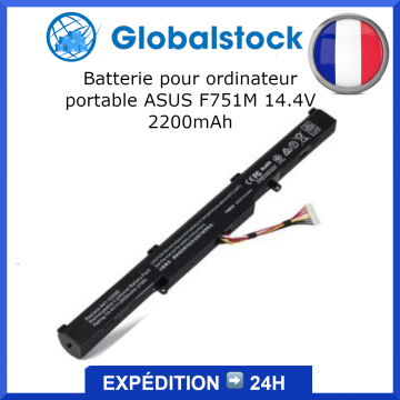 Batterie ordinateur portable ASUS F751M 14.4V 2200mAh pour ordinateur portable - Qualité premium