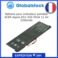 Batterie ordinateur portable ACER Aspire ES1-520-593A 11.4V 2200mAh pour ordinateur portable - Qualité premium