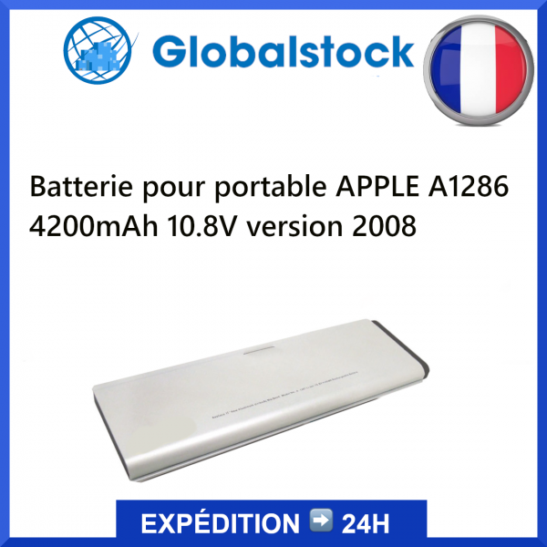 Batterie pour portable APPLE A1286 4200mAh 10.8V version 2008