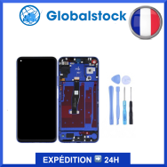 Ecran LCD + Vitre tactile sur châssis pour Honor 20 / Nova 5T Bleu+ Outils