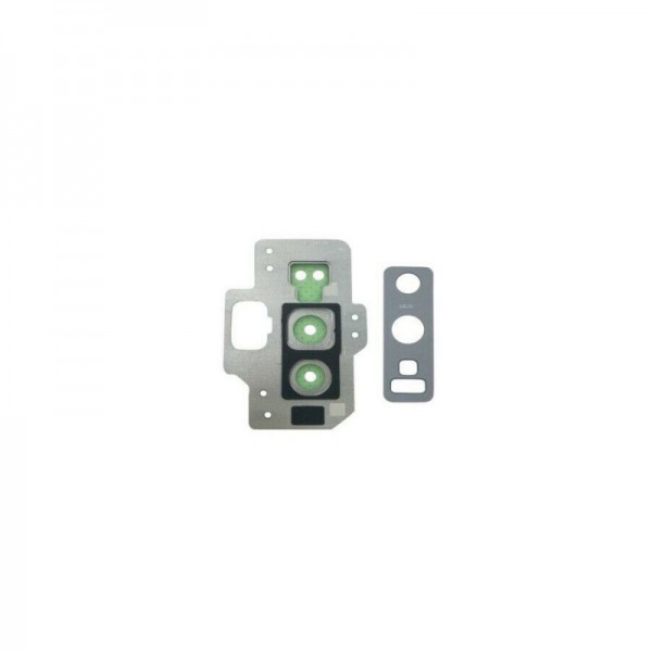Lentille caméra arrière + contour pour Samsung Galaxy Note 9 Argent (N960)