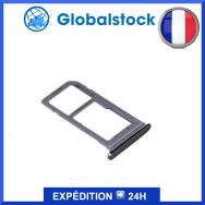 Tiroir SIM / SD pour Samsung Galaxy S7 Edge Noir