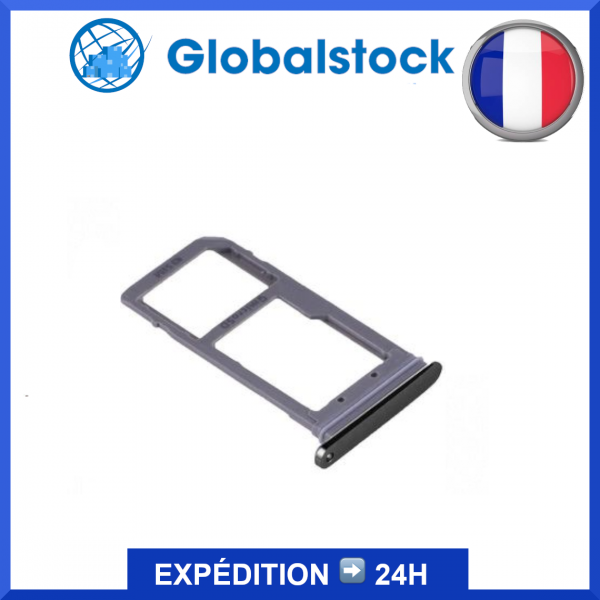Tiroir SIM / SD pour Samsung Galaxy S7 Edge Noir