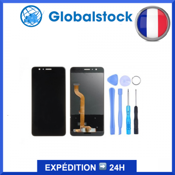 Ecran LCD + Vitre tactile pour Huawei Honor 8 Noir + outils