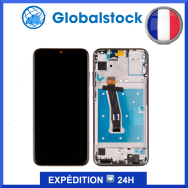 Ecran LCD + Vitre tactile sur châssis pour Honor 10 Lite Noir + outils
