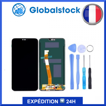 Ecran LCD + Vitre tactile pour Huawei Honor 10 Noir + Outils