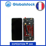 Ecran LCD + Vitre tactile sur châssis pour Huawei HONOR 8X Noir+ Outils