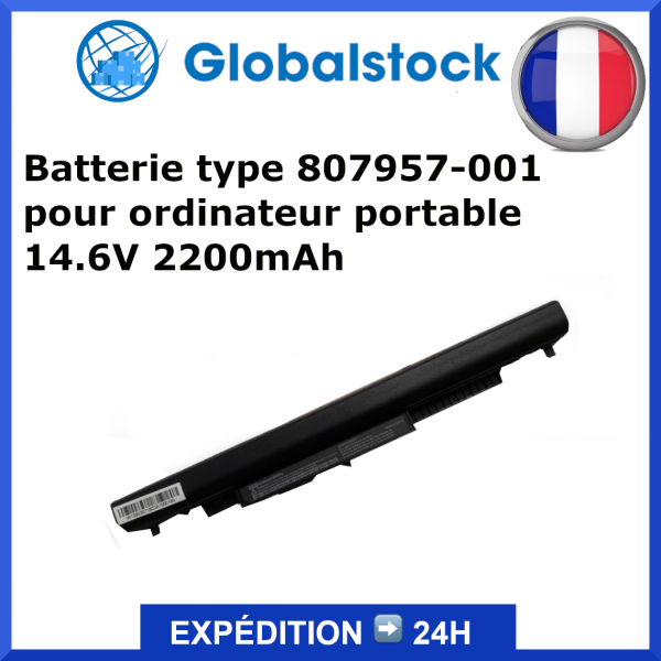 Batterie type 807957-001 pour ordinateur portable 14.6V 2200mAh