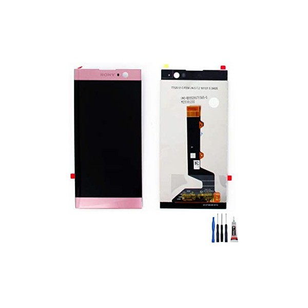 Ecran LCD + Vitre tactile pour SONY XPERIA XA2 Rose + Outils