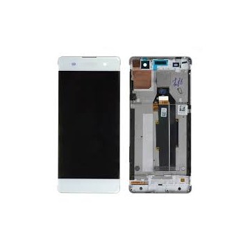 Ecran LCD + Vitre tactile sur châssis pour SONY XPERIA XA Blanc + outils