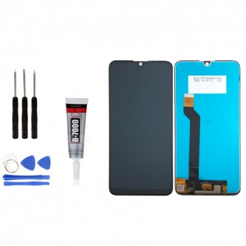 Ecran LCD + Vitre tactile pour WIKO VIEW 3 Noir + Outils