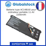 Batterie ordinateur portable 11.4V 2200mAh pour ordinateur portable - Qualité premium