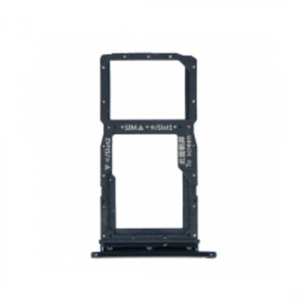 Tiroir carte sim pour Honor 9X/Huawei P smart Pro 2019 Dual Card Noir
