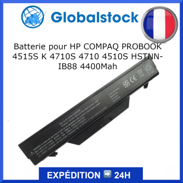 Batterie HP COMPAQ PROBOOK 4515S K 4710S 4710 4510S HSTNN-IB88 4400Mah pour ordinateur portable - Qualité premium