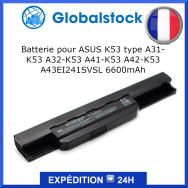 Batterie ASUS A32-K53 A42-K53 A31-K53 A41-K53 11.1V 5200mAh pour ordinateur portable - Qualité premium