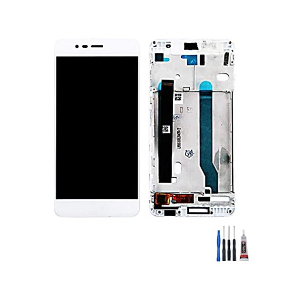 Ecran LCD + Vitre tactile sur châssis pour ASUS ZENFONE 3 MAX ZC520TL X008D Blanc + outils