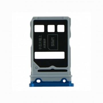 Tiroir carte sim pour Huawei Honor View 30/Honor View 30 Pro Dual Card Bleu