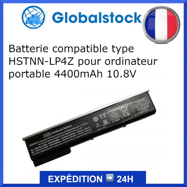 Batterie compatible type HSTNN-LP4Z pour ordinateur portable 4400mAh 10.8V