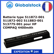 Batterie HP COMPAQ 4400mAh pour ordinateur portable - Qualité premium