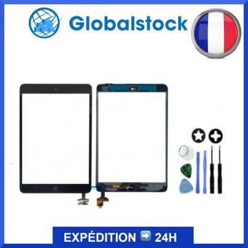 Vitre tactile iPad mini 1/ iPad mini 2 Noir - Envoi gratuit 24h