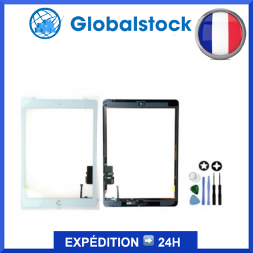 Vitre tactile iPad 5 9.7" (2017) Blanc - Envoi gratuit 24h