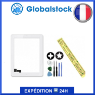 Vitre tactile iPad 3 Blanc - Envoi gratuit 24h
