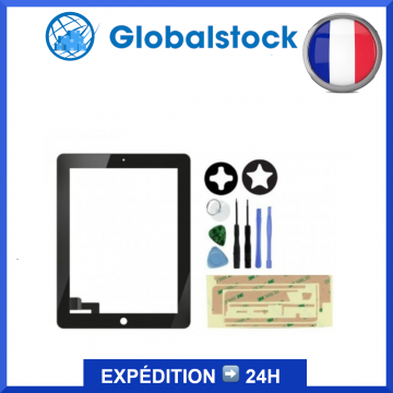 Vitre tactile iPad 2 Noir - Envoi gratuit 24h