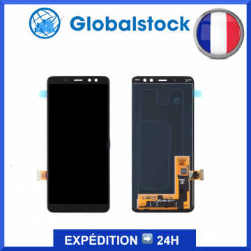 Ecran LCD + vitre tactile pour Samsung Galaxy A8 2018 (A530F) Noir + Outils