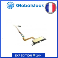 Nappe bouton home pour Samsung Galaxy Alpha Or (SM-G850F)